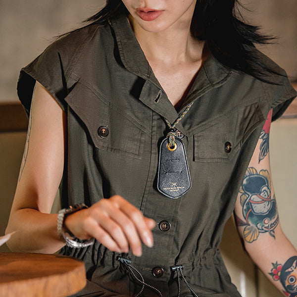 Retro Sleeveless Cargo Jumpsuits in Grey