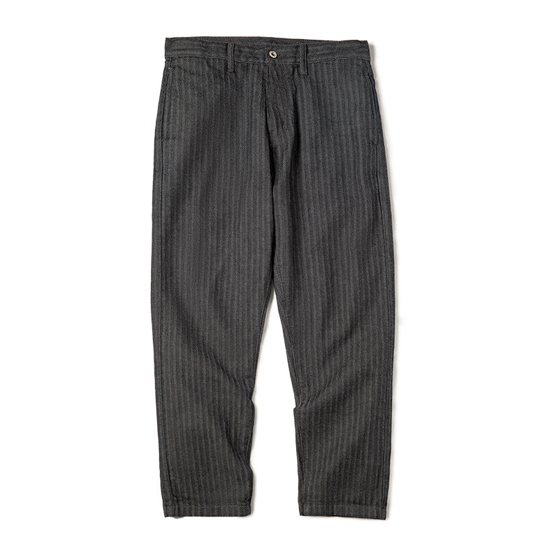 Retro Grey Herringbone Casual Pants – Martboutique
