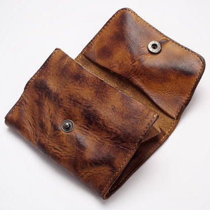 Handmade Retro Card Holder Leather Wallet