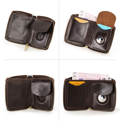 Retro Leather Handmade Short Wallets