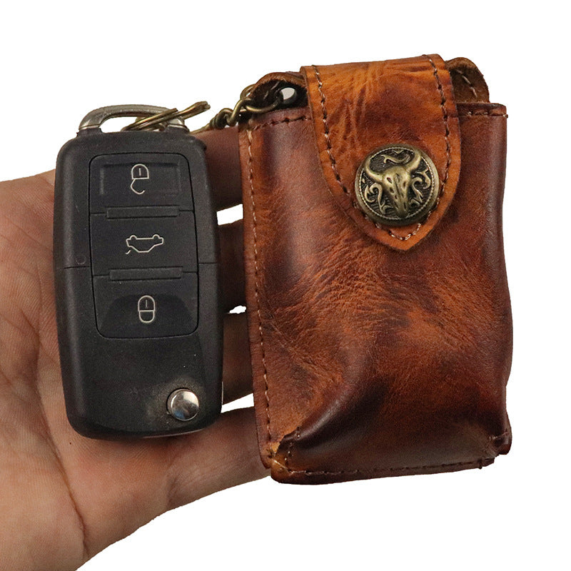 Retro Leather Handmade Key Holders Waist Bag