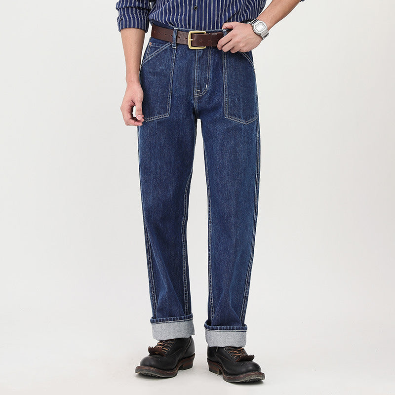 Vintage Slim Fit Denim Casual Jeans Pants