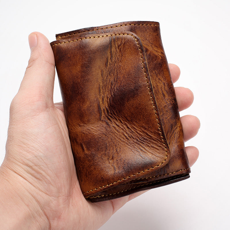 Handmade Retro Card Holder Leather Wallet