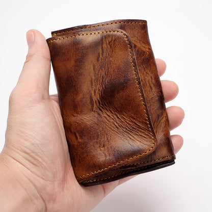 Handmade Retro Card Holder Leather Wallet