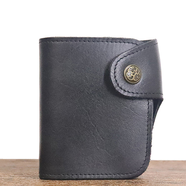 Retro Leather Handmade Short Wallets