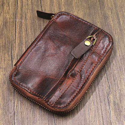 Retro Leather Handmade Card Holders Key Holders