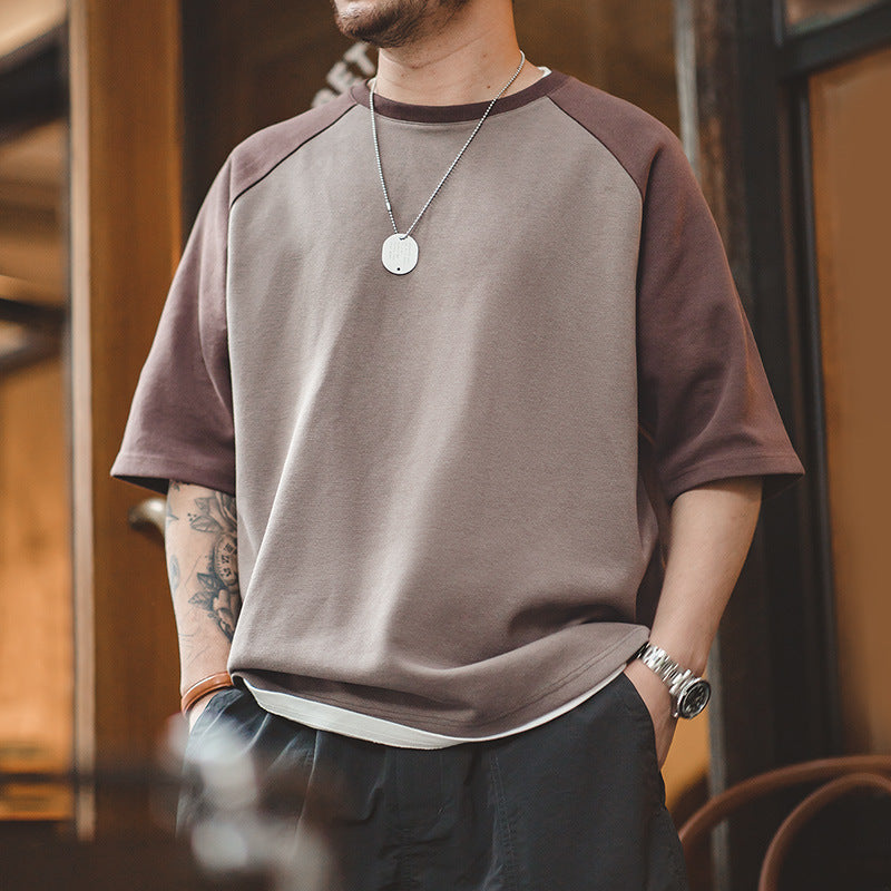 Retro Preppy Look Baseball Tee