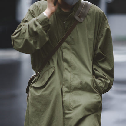 Oversized Retro M51 Windbreaker Long Coat Hood Jacket