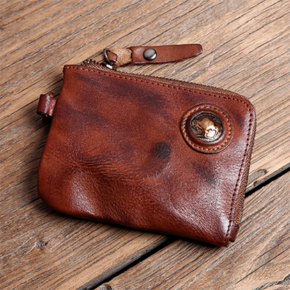 Handmade Retro Card Holder Leather Wallet