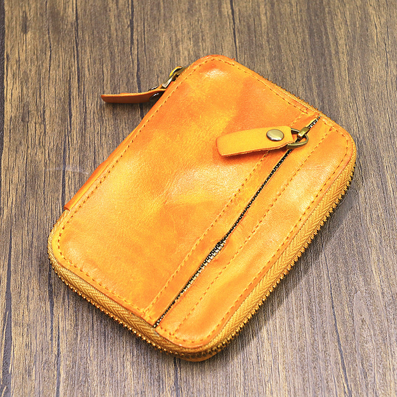 Retro Leather Handmade Card Holders Key Holders