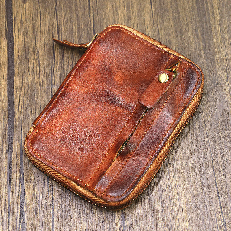 Retro Leather Handmade Card Holders Key Holders