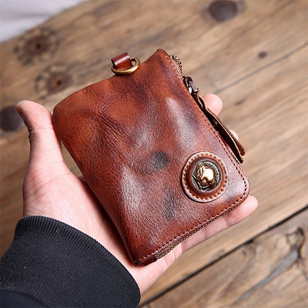 Handmade Retro Card Holder Leather Wallet