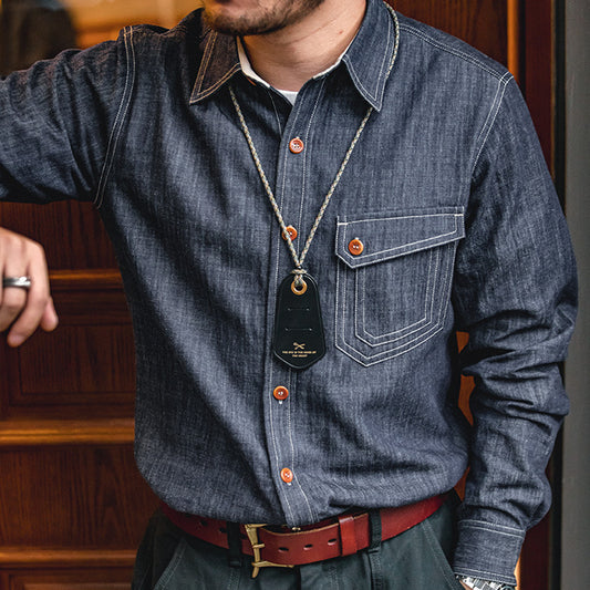 Retro Denim Chief Petty Officer Shirts