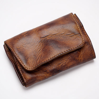 Handmade Retro Card Holder Leather Wallet