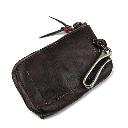 Mens Small Coin Card Holder Car Key Wallet