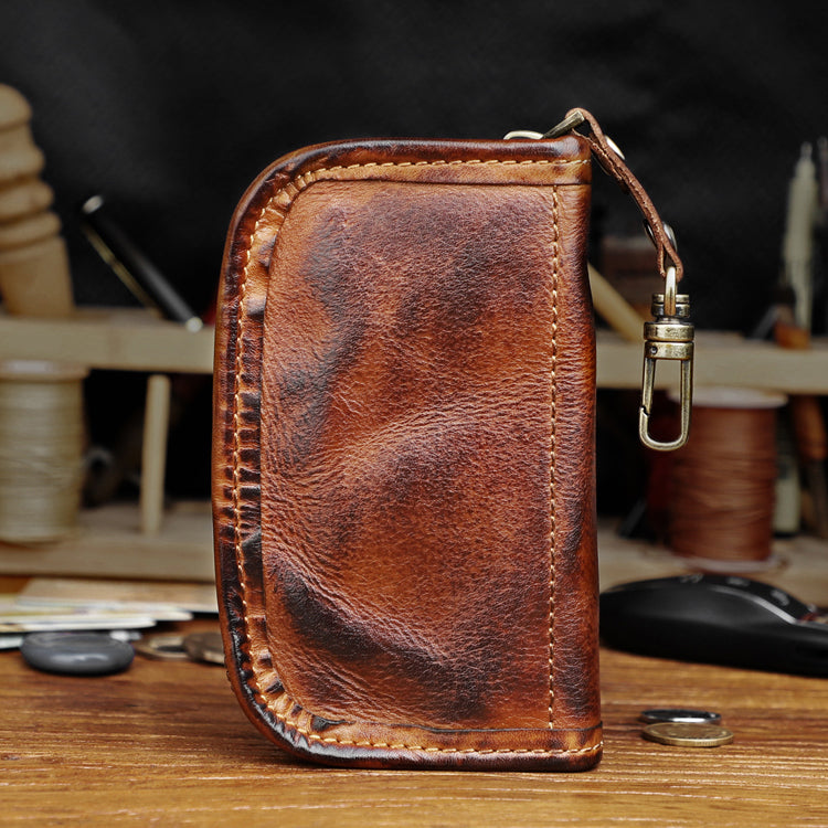 Retro Handmade Leather Car Key Bags