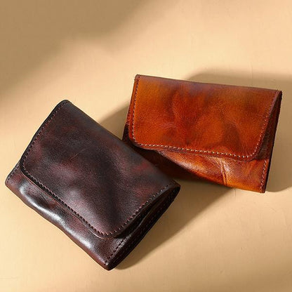 Handmade Retro Card Holder Leather Wallet