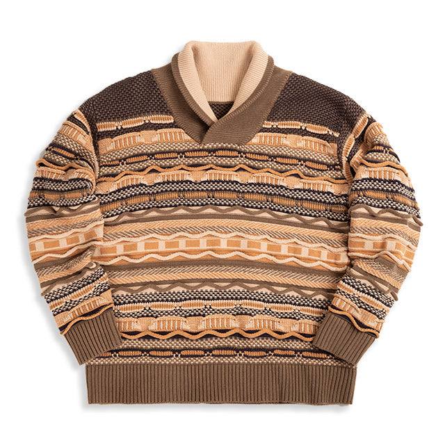 Retro Warm Knitted Wavy Sweaters
