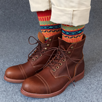 Men's 5 Pairs 5Color Retro Ethnic Style Socks