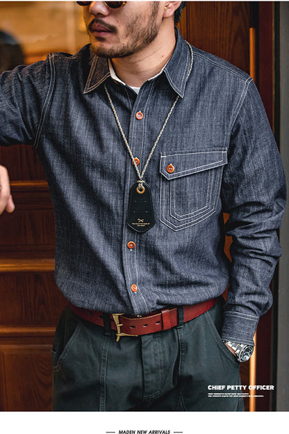 Retro Denim Chief Petty Officer Shirts