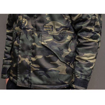 Retro Military Style Camouflage Casual coats Hoodies