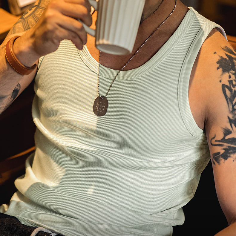 Men's Rib Vest Tank Tops