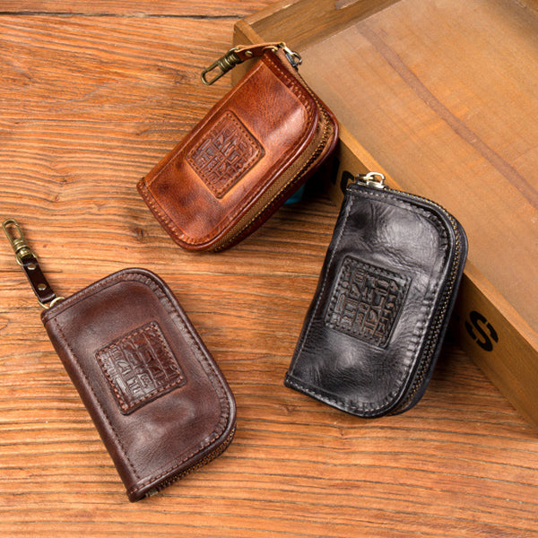 Retro Handmade Leather Car Key Bags