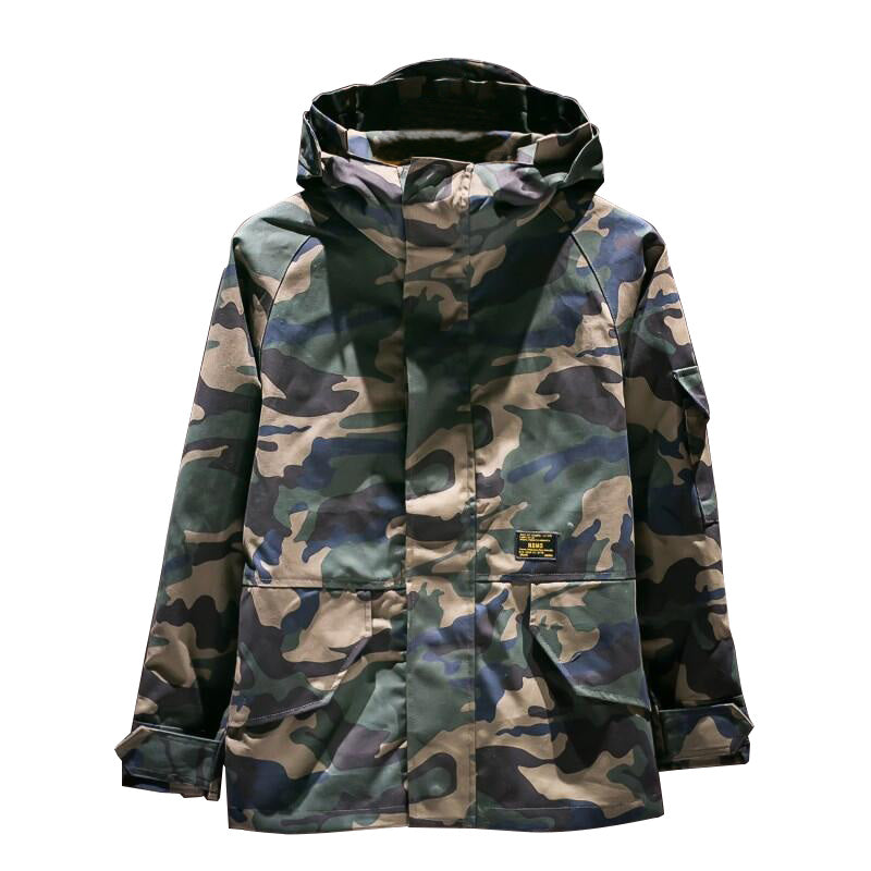 Retro Military Style Camouflage Casual coats Hoodies