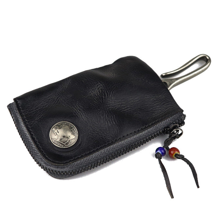 Mens Small Coin Card Holder Car Key Wallet