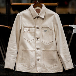 Retro Casual Cotton Multi-pockets Work Coat