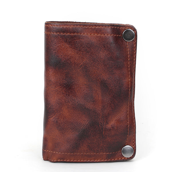 Retro Handmade Leather Wallet Multi-card Slots Wallet