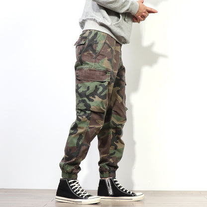 Retro Military Style Casual Pants