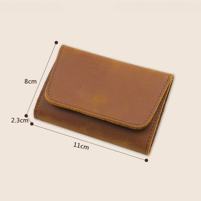 Handmade Retro Card Holder Leather Wallet