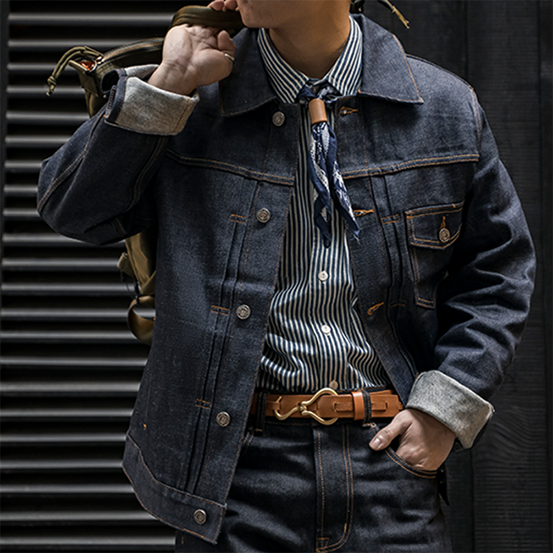 Retro Casual Washed Denim Jacket Outwears