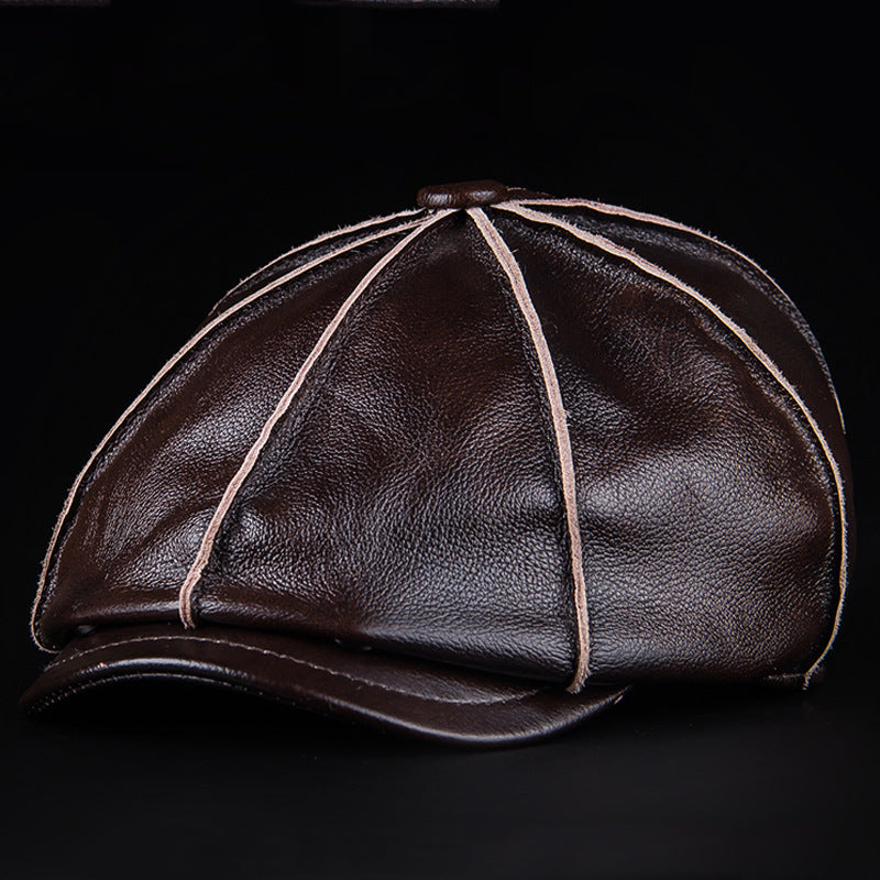 Retro Casual Leather All-match Hats