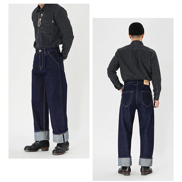 Retro Stripe Denim Shirts