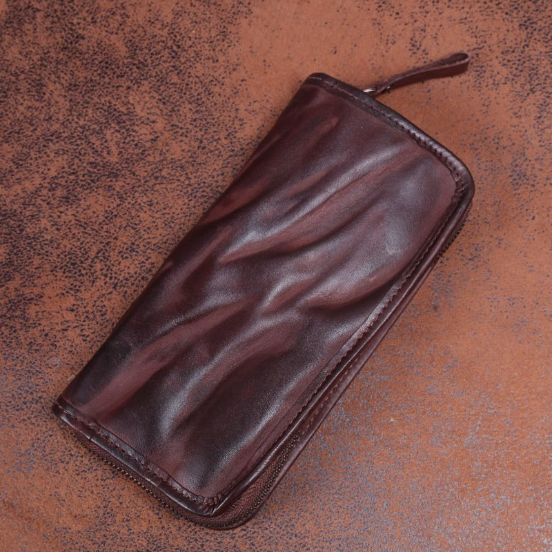 Mens Leather Coin Card Holder Car Key Wallet