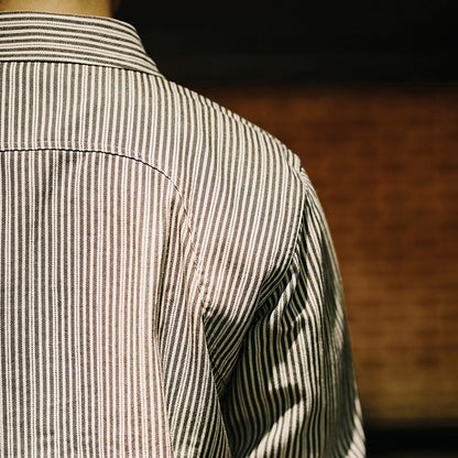 Retro Stripe Shirts in Grey