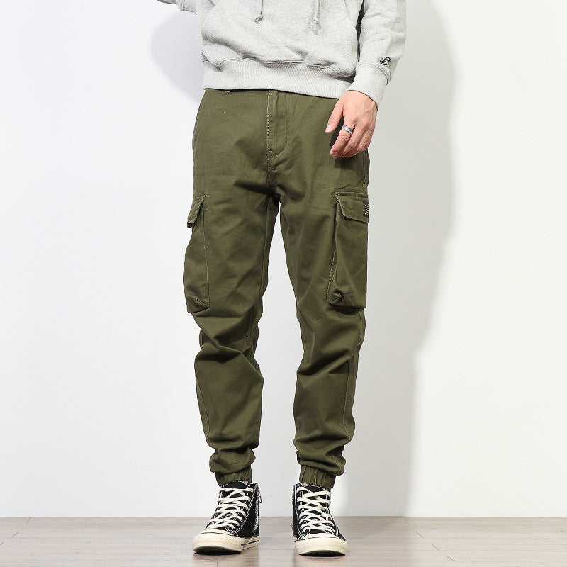 Retro Military Style Casual Pants