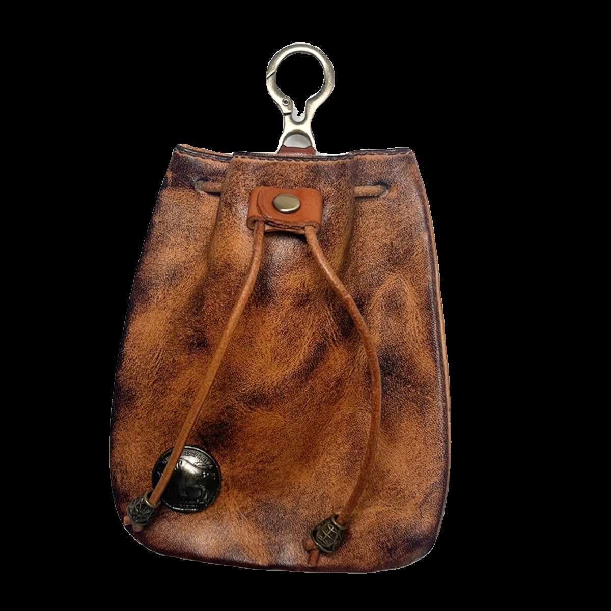 Retro Handmade Leather Coin Bag Storage Bag