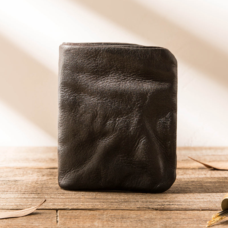 Retro Leather Handmade Short Wallets