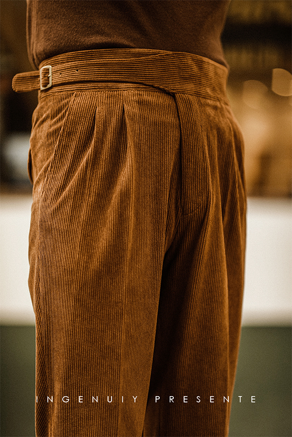 Retro Thick Corduroy Trousers Winter Casual Pants