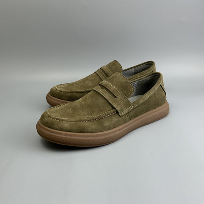 Retro Leather Anti-slip Soft-soled Suede Shoes