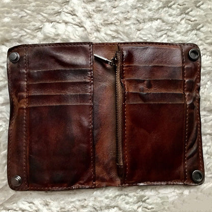 Retro Handmade Leather Wallet Multi-card Slots Wallet