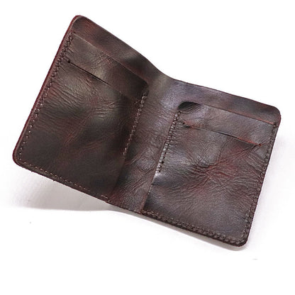 Retro Handmade Leather Card Wallets