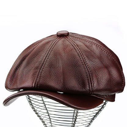 Retro Casual Leather All-match Hats