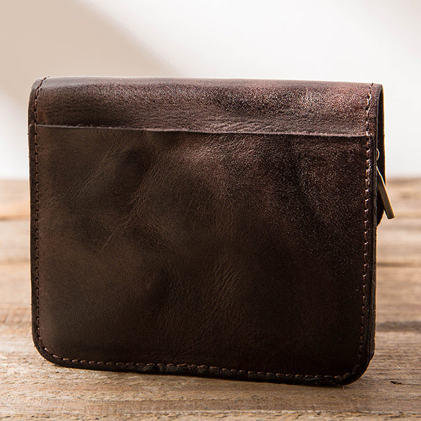 Vintage Leather Cards Holder Coin Wallet