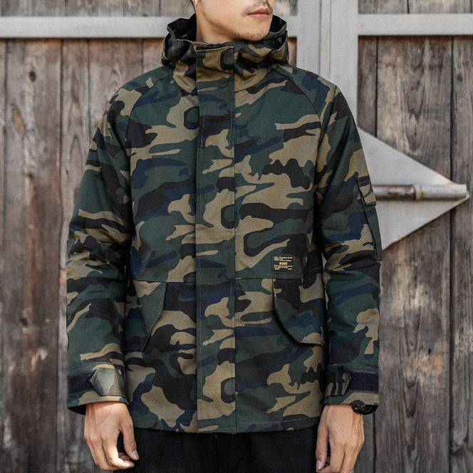 Retro Military Style Camouflage Casual coats Hoodies