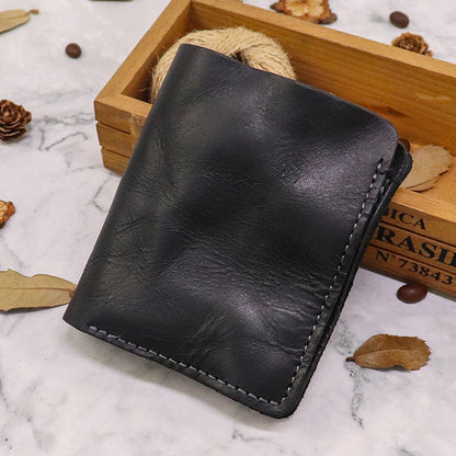 Retro Handmade Leather Card Wallets