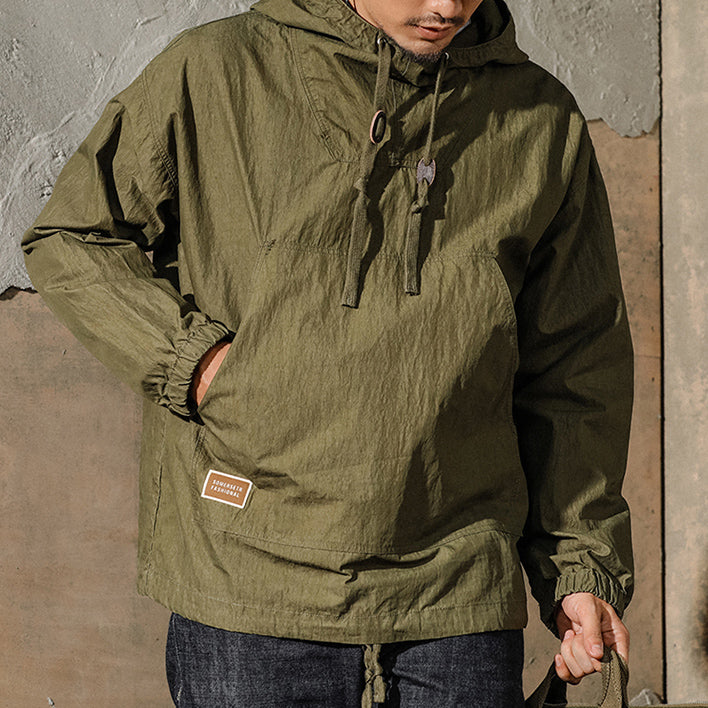 Retro Military Style Classic Deck Parker Hoodie
